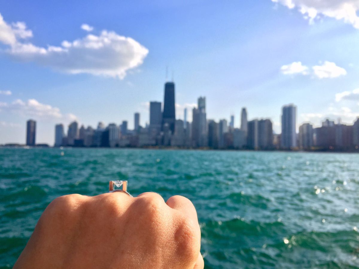 Engagement ring around the world