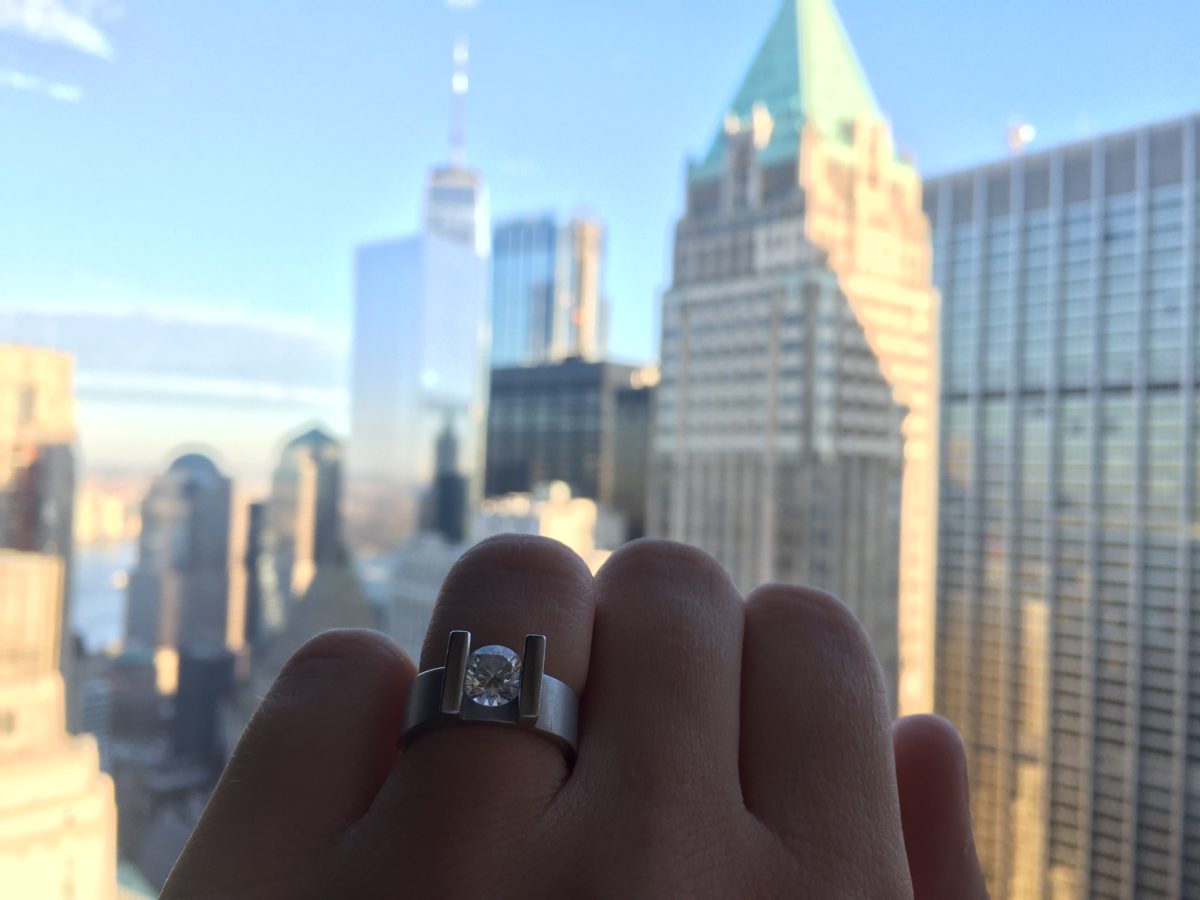 Engagement ring around the world